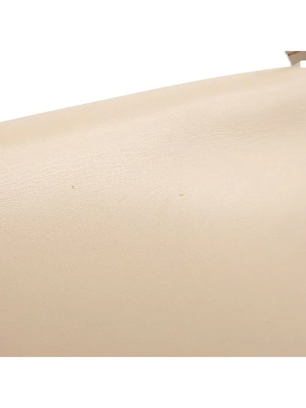 Louis Vuitton Shoulder Bag Caviar Leather Beige Silver with Mirror